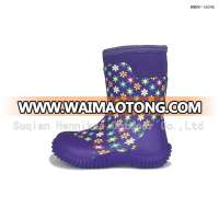 7'' Kids' Waterproof Fancy Neoprene Rubber Boot